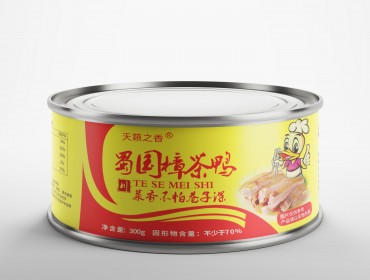 天籁之香蜀国樟茶鸭300g*8罐 香酥鸭300g*6罐 卤鸭头300g*2罐